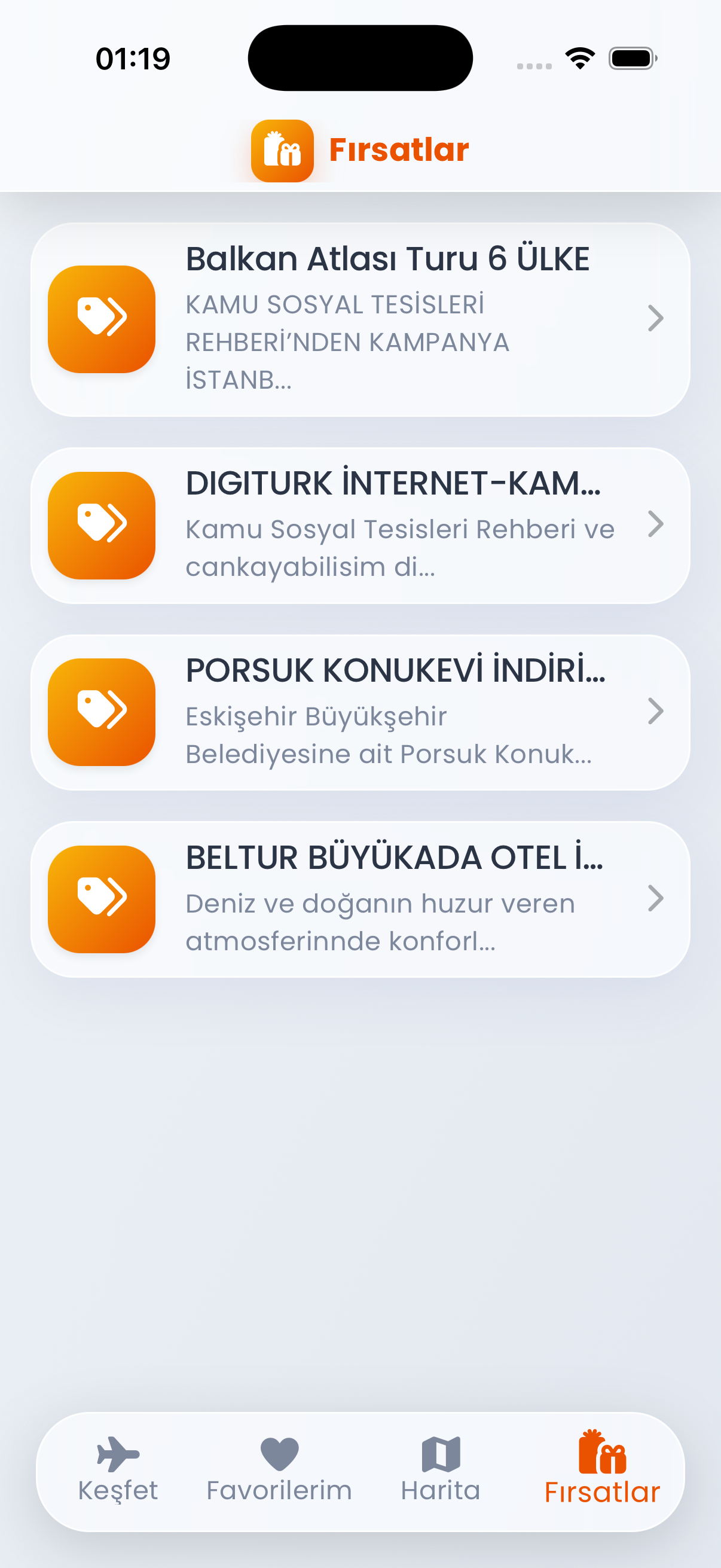 Uygulama Keşfet Ekranı